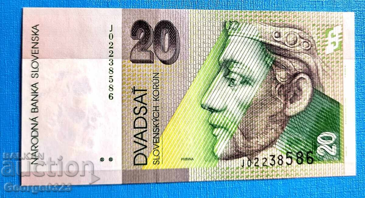 Σλοβακία 1993 20 κορώνες UNC Νέο