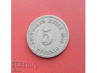 Germany-5 pfennig 1908 A-Berlin