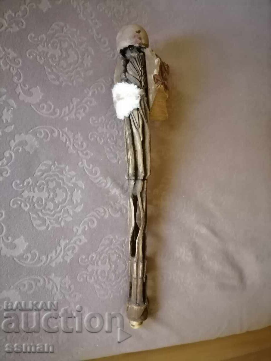 Shamanic staff walking stick head of evil spirit magic - 5 Shamanic staff walking stick head of evil spirit magic - 5