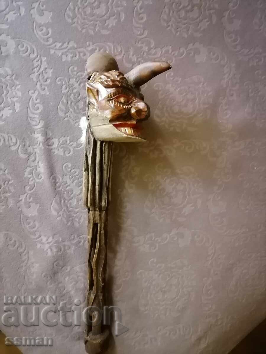 Shamanic staff walking stick head of evil spirit magic - 6 Shamanic staff walking stick head of evil spirit magic - 6
