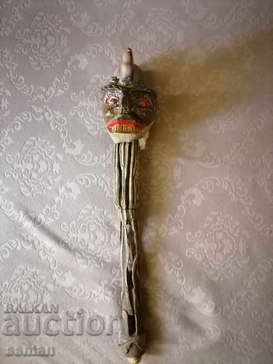 Shamanic staff walking stick head of evil spirit magic - 7 Shamanic staff walking stick head of evil spirit magic - 7