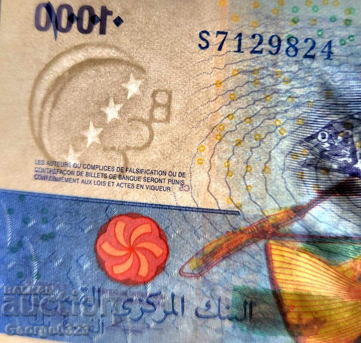 Licitație Insulele Comore 2005 1000 franci UNC Nouă