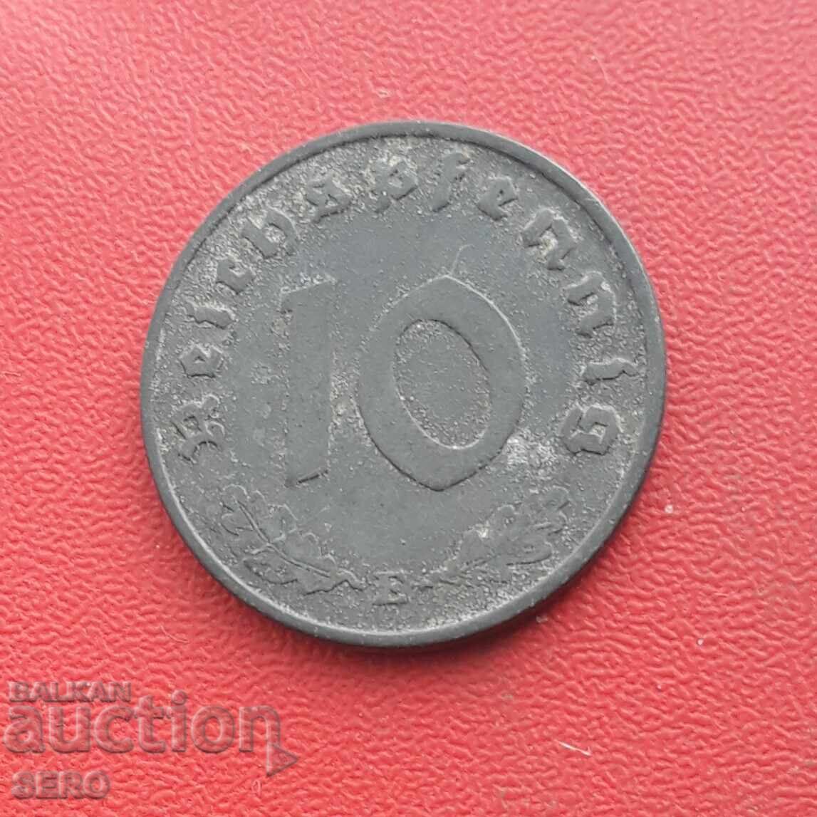 Germany - Third Reich - 10 Pfennig 1940 E - Muldenhütten with price 1.01 BGN | € 0.52 Germany - Third Reich - 10 Pfennig 1940 E - Muldenhütten with price 1.01 BGN | € 0.52