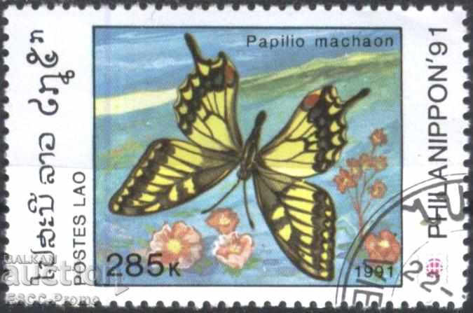 Επώνυμη μάρκα Fauna Butterfly 1991 από το Λάος Επώνυμη μάρκα Fauna Butterfly 1991 από το Λάος