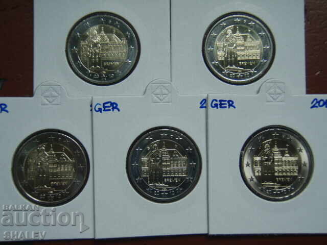 2 Euro 2010 Germania "Bremen" A,D,F,G,J /Germaniya/ - 2 euro cu preț 54.89 BGN | € 28.06