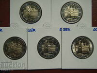2 Euro 2010 Germania "Bremen" A,D,F,G,J /Germaniya/ - 2 euro