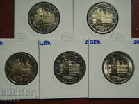 2 Euro 2010 Germania "Bremen" A,D,F,G,J /Germaniya/ - 2 euro