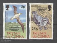 Tristan 1982 - Faună, serie completă, curată, cu lipici original