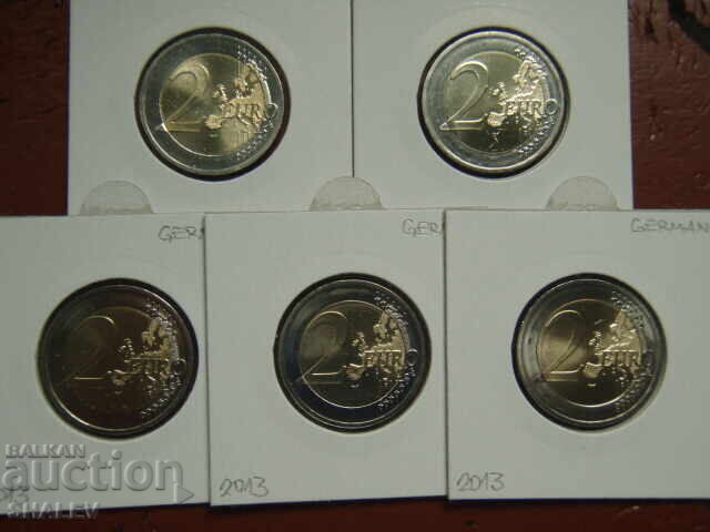 2 Euro 2013 Germania "Baden-Wurt" A,D,F,G,J /Germaniya/ 2 euro - 5