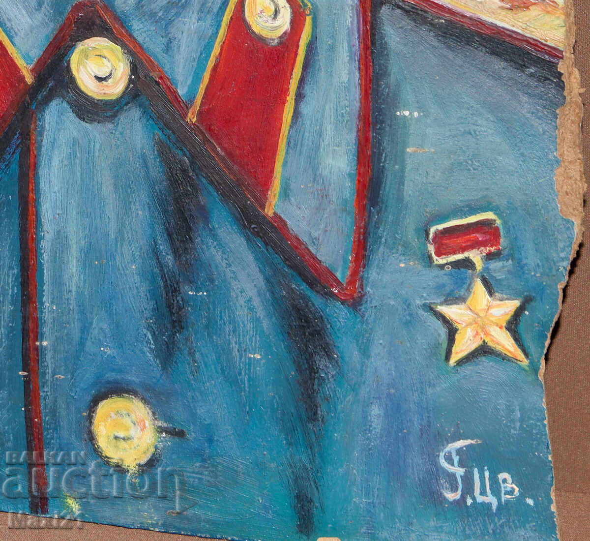 Oil painting portrait Joseph Stalin - 6