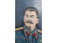 Oil painting portrait Joseph Stalin