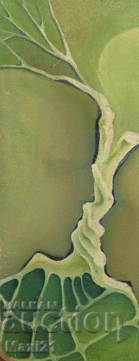 Oil painting abstract landscape