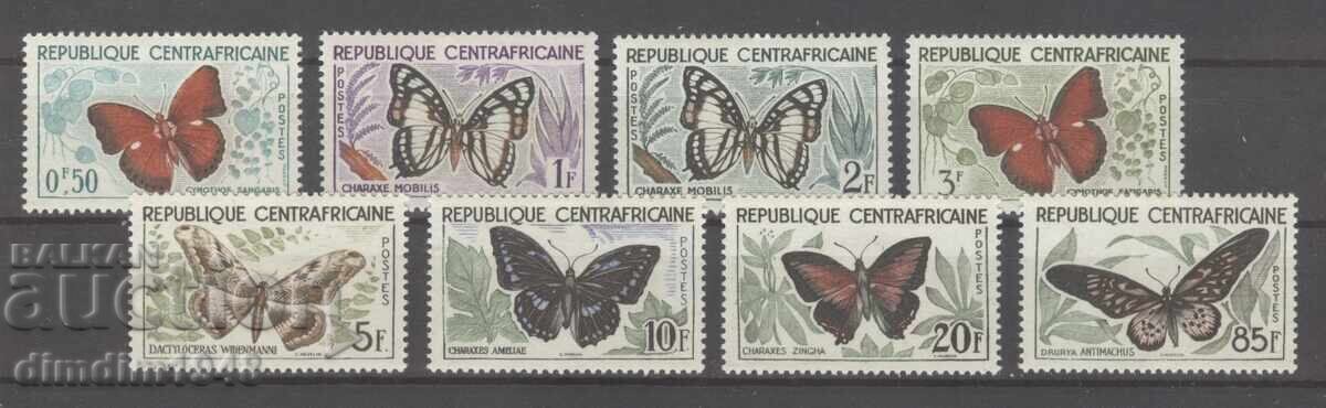 Central Africa 1960 - Fauna - Butterflies, complete series