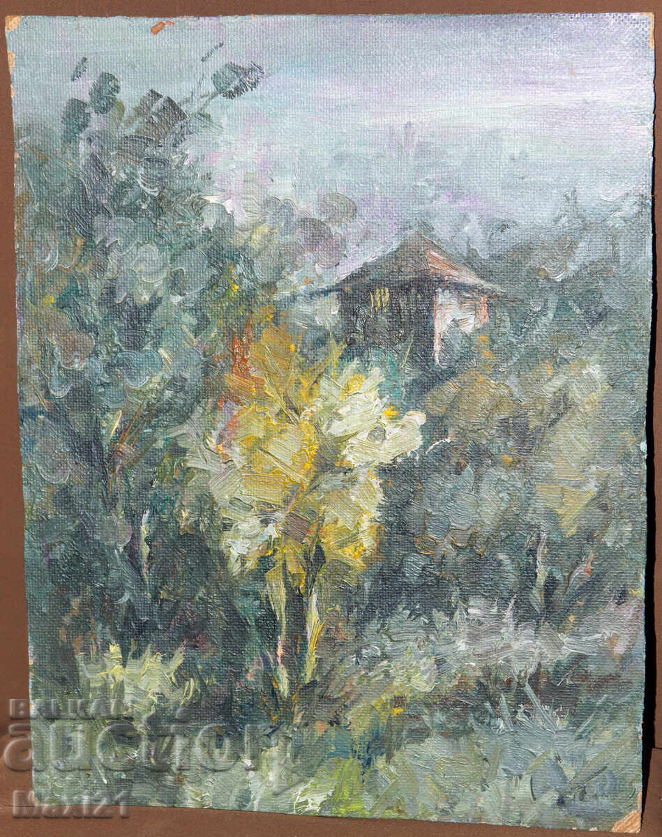 Ελαιογραφία τοπίου, όμορφη φύση με τιμή 240.00 BGN | € 122.71