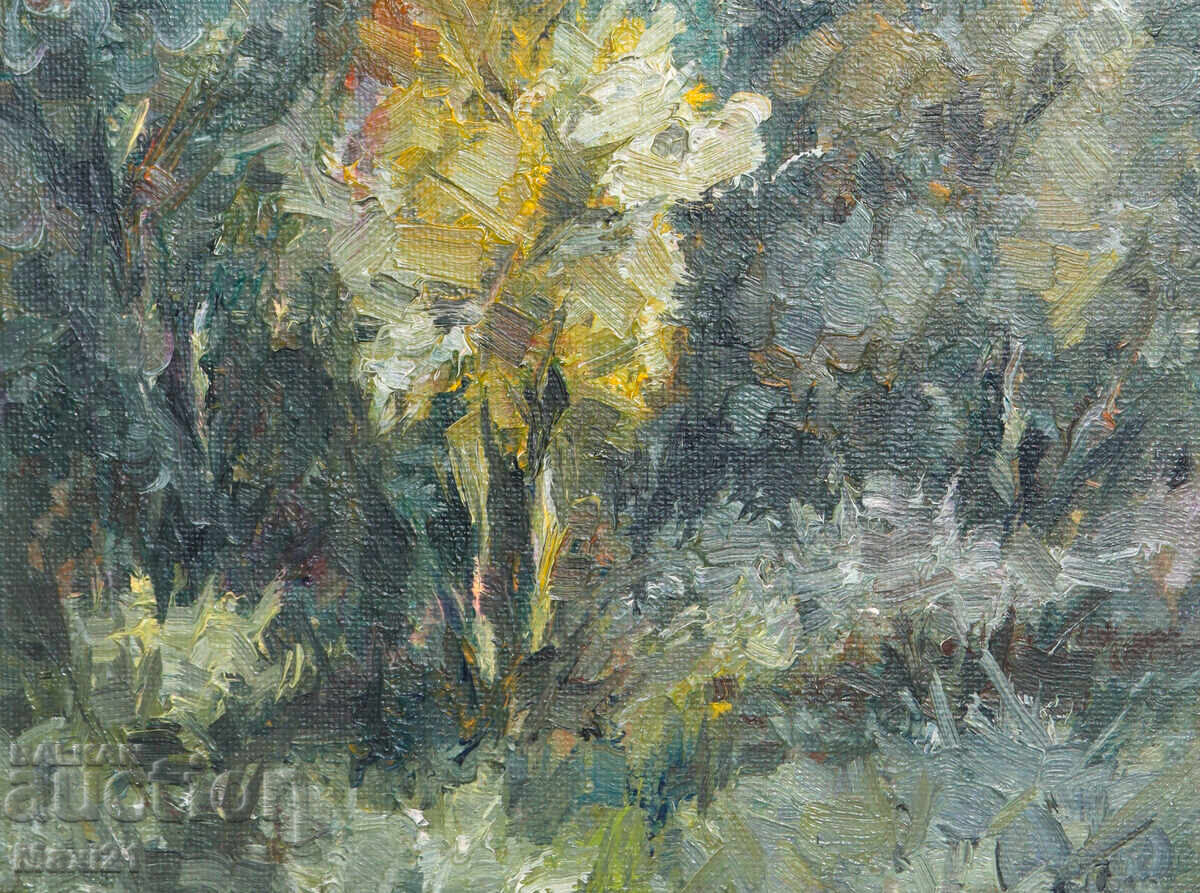 Παράδοση Ελαιογραφία τοπίου, όμορφη φύση