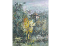 Pictură în ulei peisaj, natură frumoasă