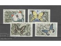 Централна Африка 1963 - Фауна - пеперуди,пълна серия,чиста