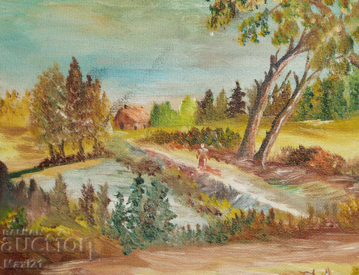 Delivery of Oil painting autumn landscape