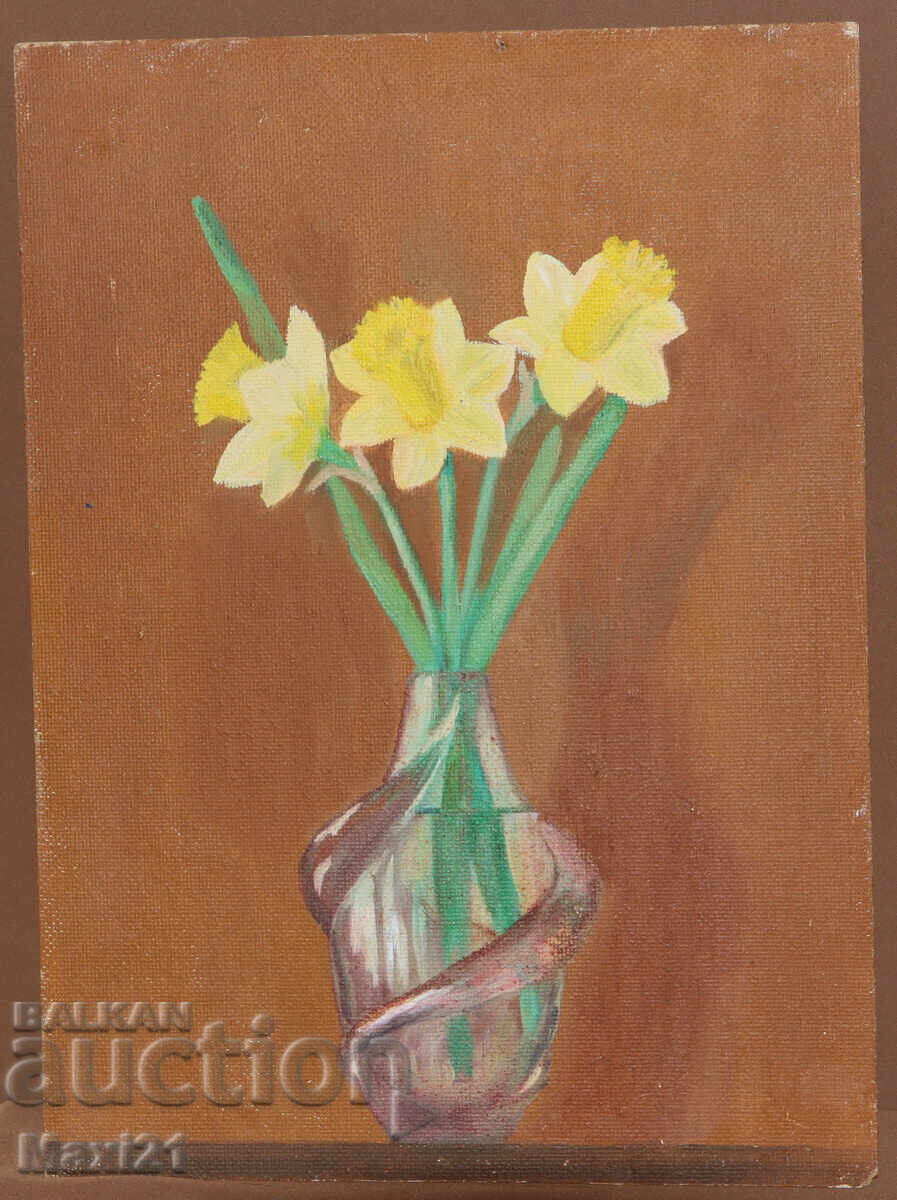 Still life painting, vase with flowers with price 220.00 BGN | € 112.48 Still life painting, vase with flowers with price 220.00 BGN | € 112.48