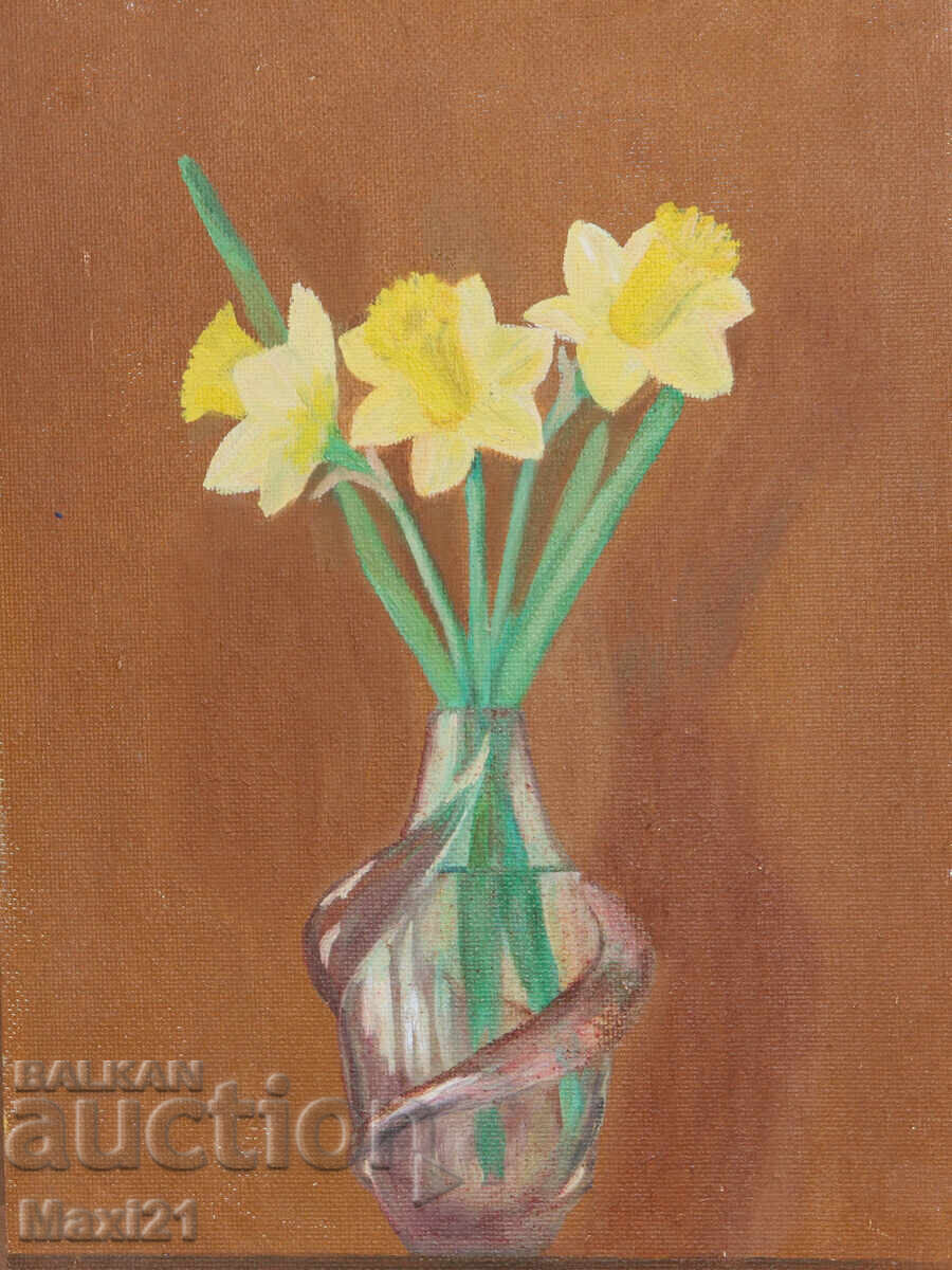 Auction Still life painting, vase with flowers Auction Still life painting, vase with flowers