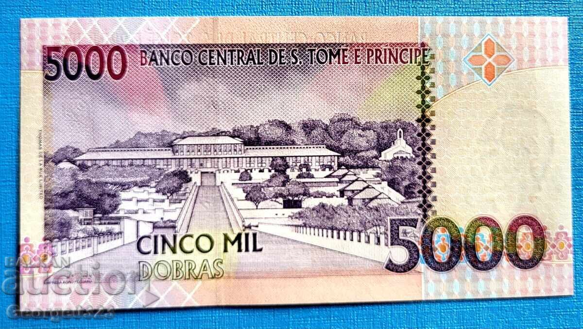 Σάο Τομέ και Πρίνσιπε 1996 5000 ντόμπρα UNC Νέα με τιμή 4.99 BGN | € 2.55