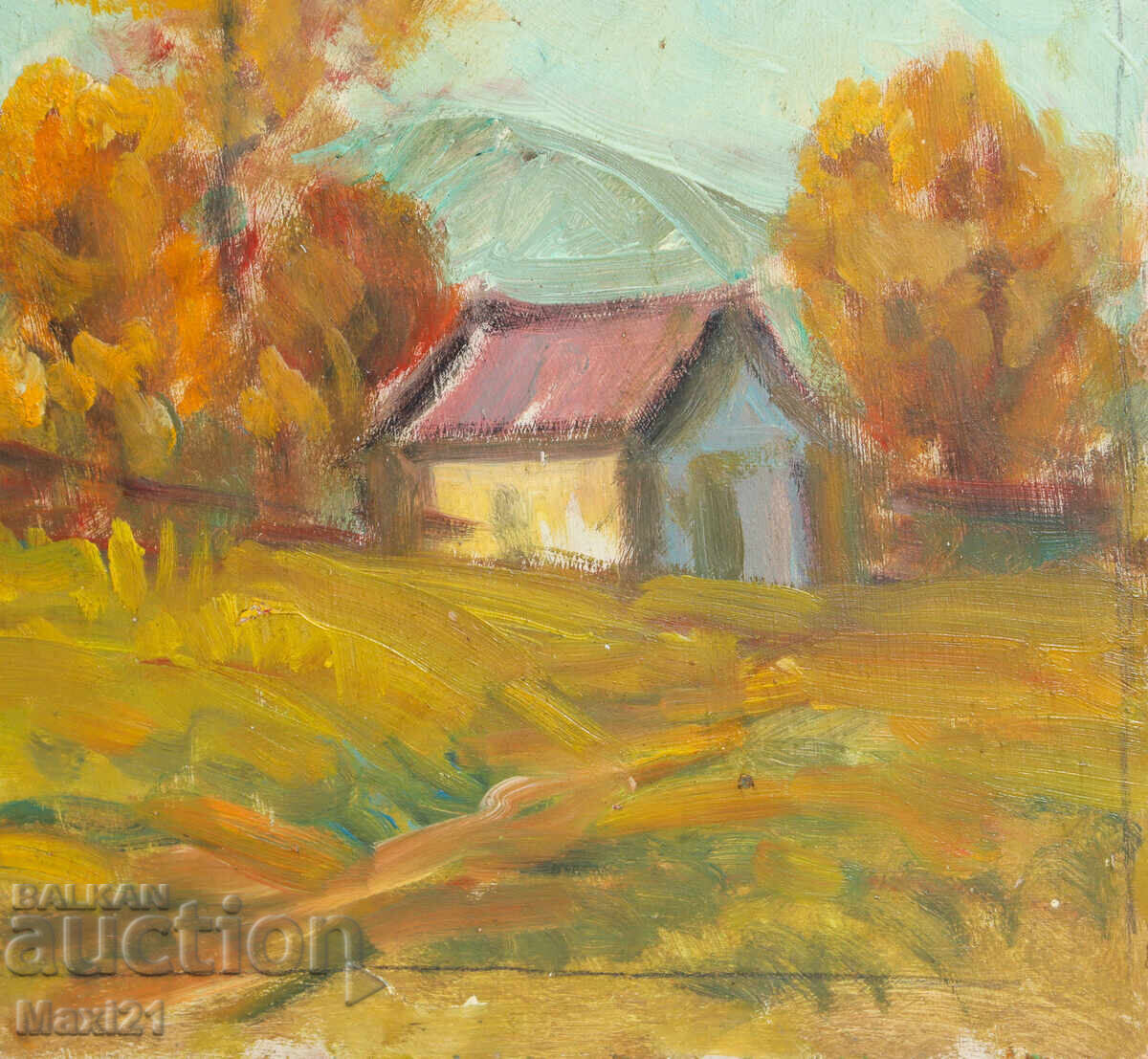 Ελαιογραφία τοπίο φθινόπωρο - 6