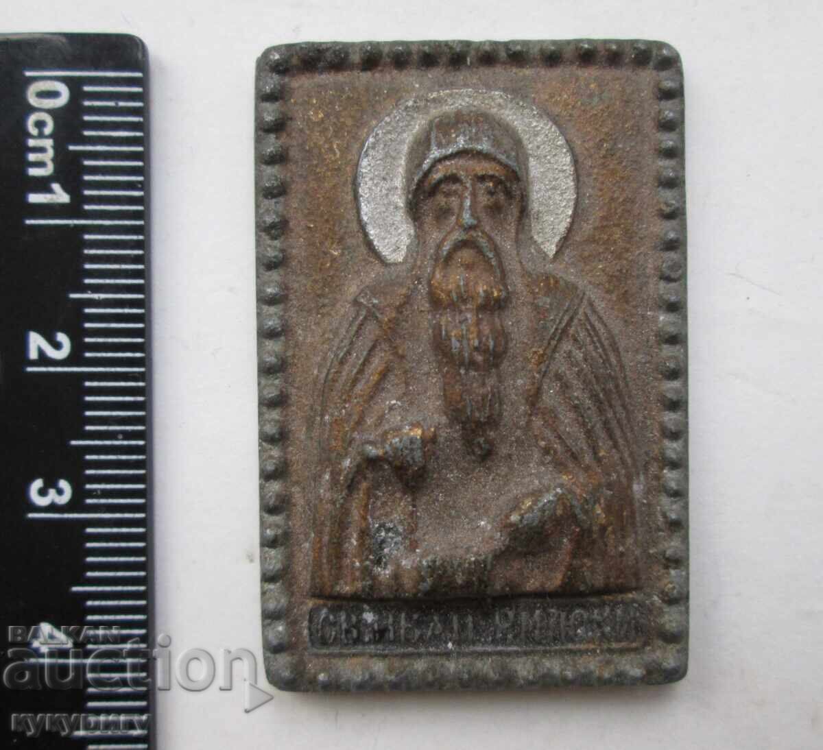 Стара малка икона иконка Св. Иван Рилски с цена 15.00 лв. | € 7.67