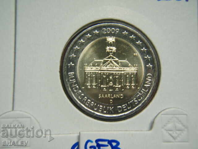 2 Euro 2009 Germany "Saarland" A,D,F,G,J /Germany/ - 2 Euro with price 79.89 BGN | € 40.85