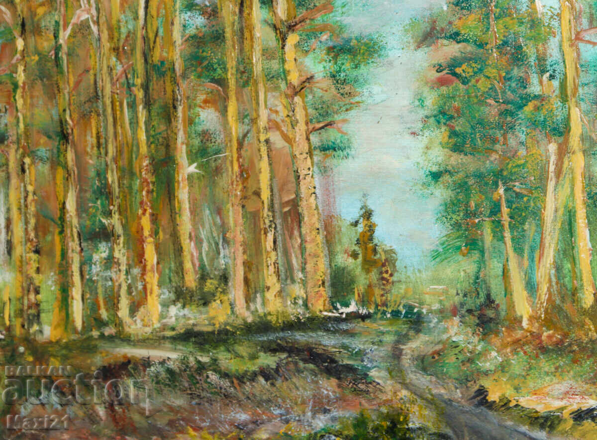 Delivery of Painting landscape mountain path oil paints