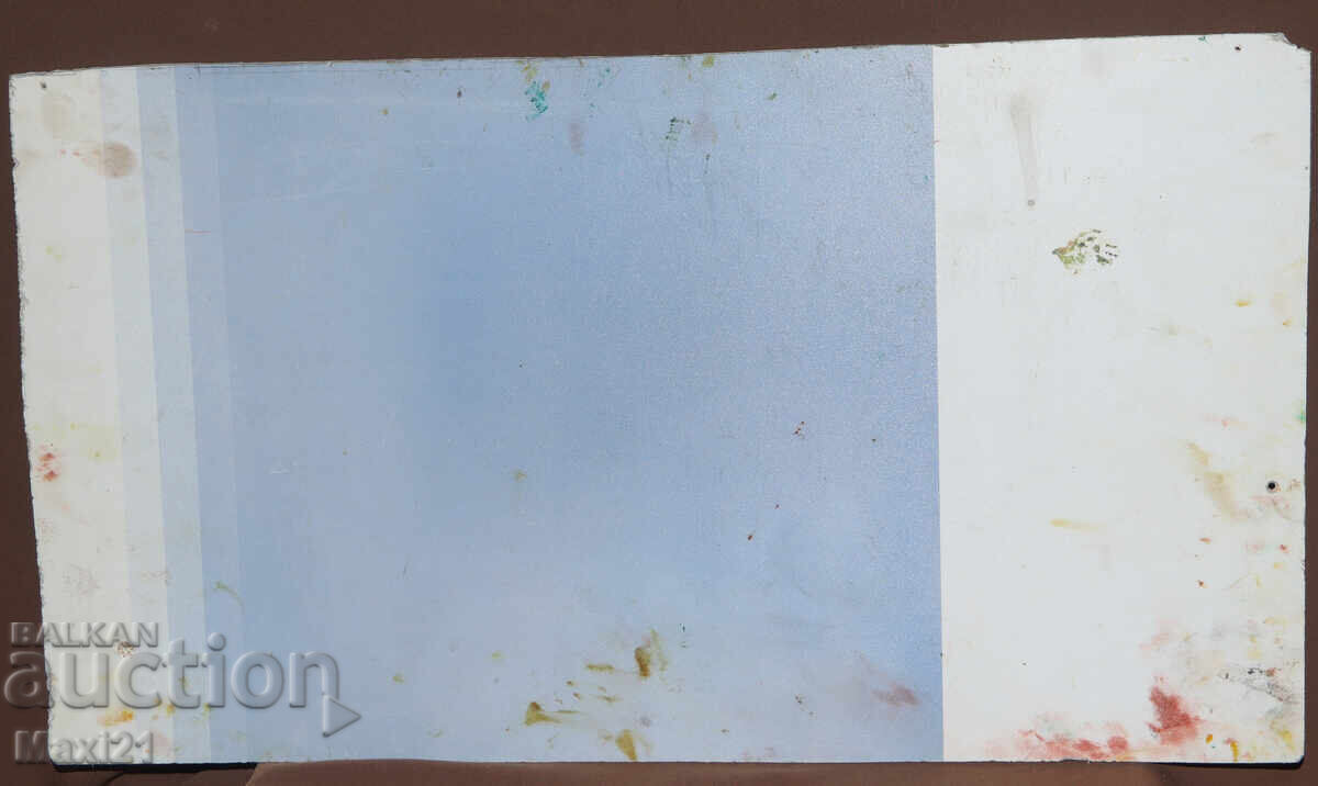 Painting landscape mountain path oil paints - 7