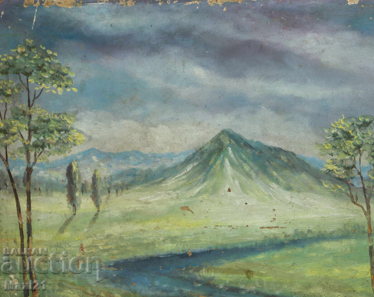 Παράδοση Έργο ζωγραφικής φυσικού τοπίου, ελαιογραφία