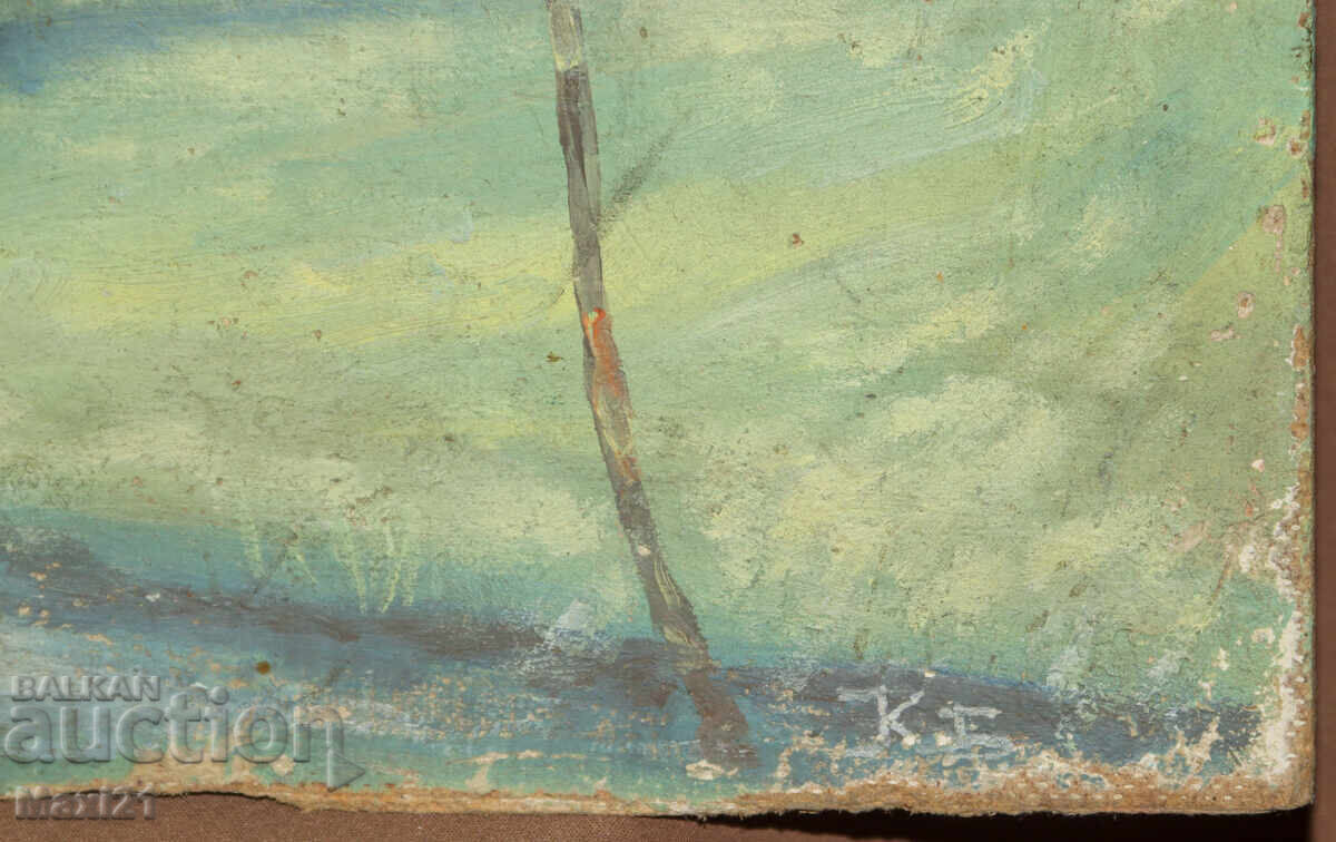 Έργο ζωγραφικής φυσικού τοπίου, ελαιογραφία - 6