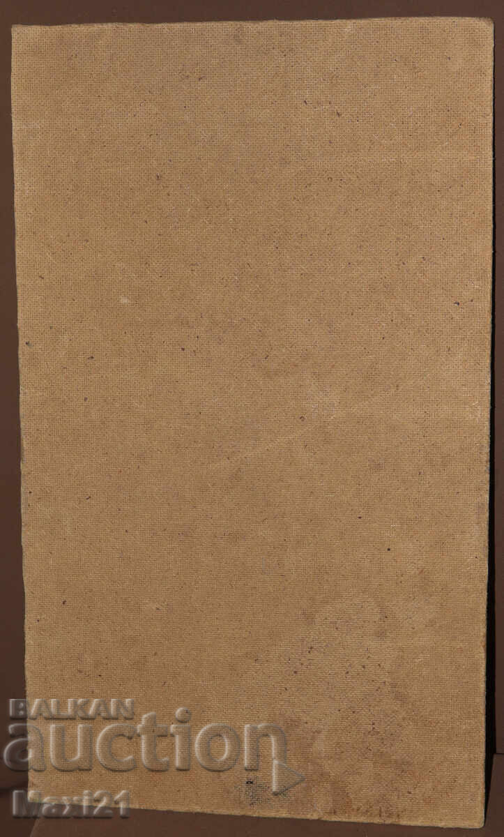 Pictură în ulei peisaj natural, casă la munte - 7 Pictură în ulei peisaj natural, casă la munte - 7