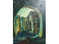 Tablou în ulei peisaj urban