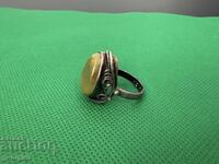 Ασημένιο δαχτυλίδι στυλ - Αρ Νουβό. №7581