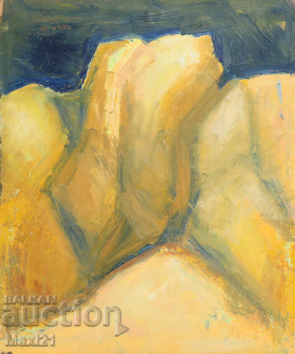 Tablou ulei pe pânză peisaj abstract Tablou ulei pe pânză peisaj abstract