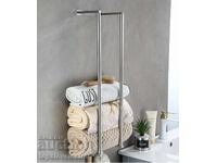 Organizator de perete pentru prosoape, pentru baie, până la 6 prosoape