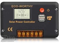Controler solar 30A cu ecran LCD și porturi USB – 12V/24V