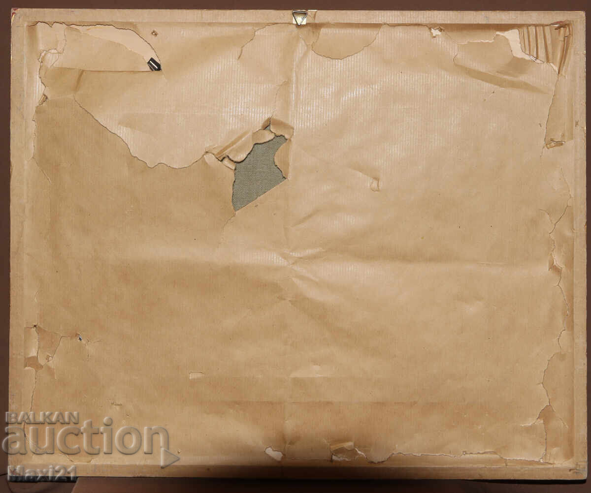 Ελαιογραφία τοπίο υπογεγραμμένο πλαισιωμένο - 7