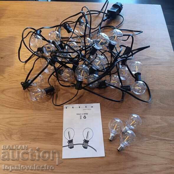 Livrarea Lămpi LED pentru exterior 10m, 25+3 becuri G40