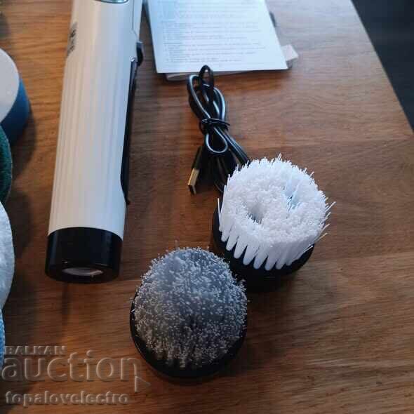 Electric Cleaning Brush with Long Handle 8-in-1 - 5 Electric Cleaning Brush with Long Handle 8-in-1 - 5