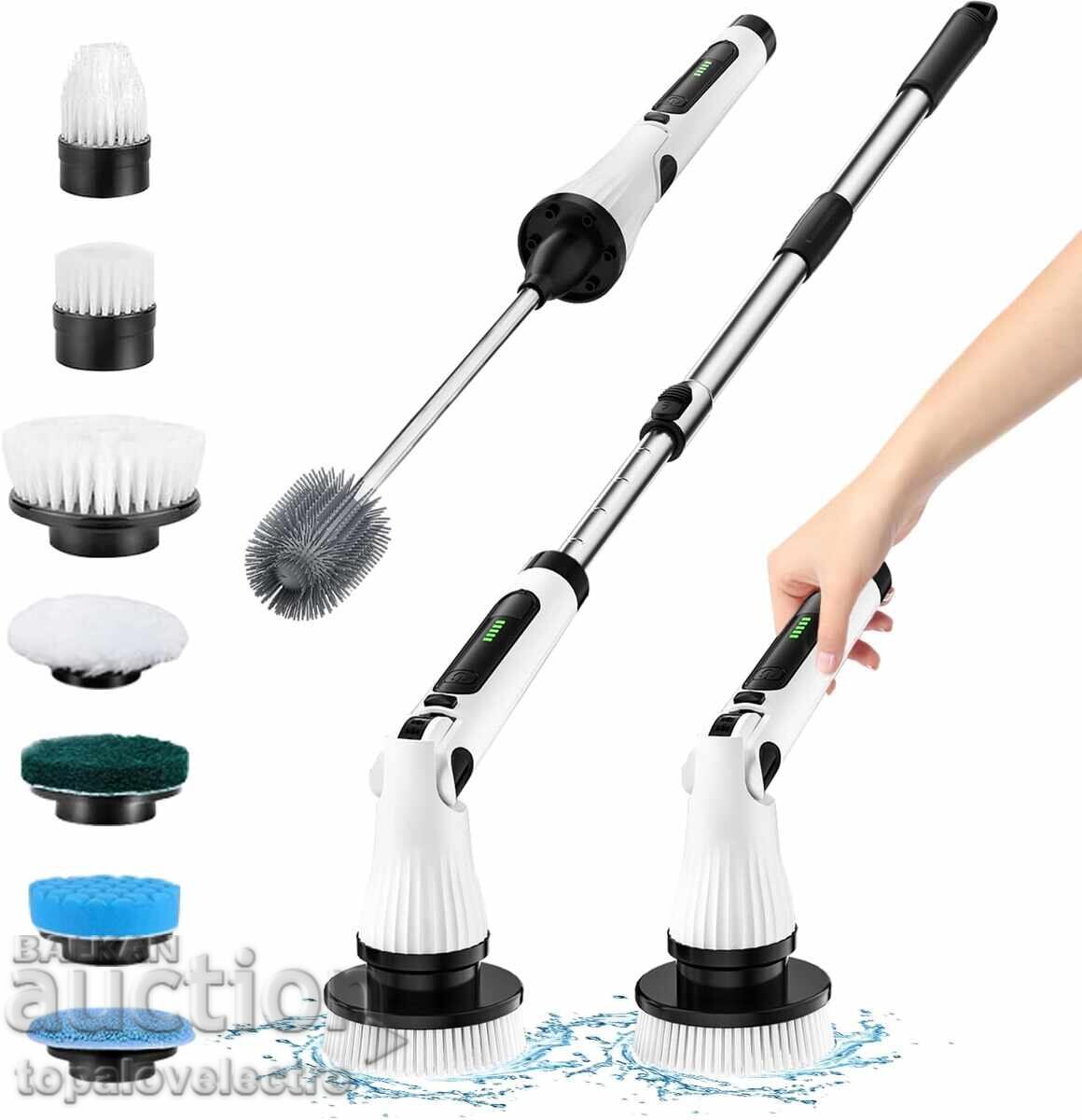 Electric Cleaning Brush with Long Handle 8-in-1 Electric Cleaning Brush with Long Handle 8-in-1