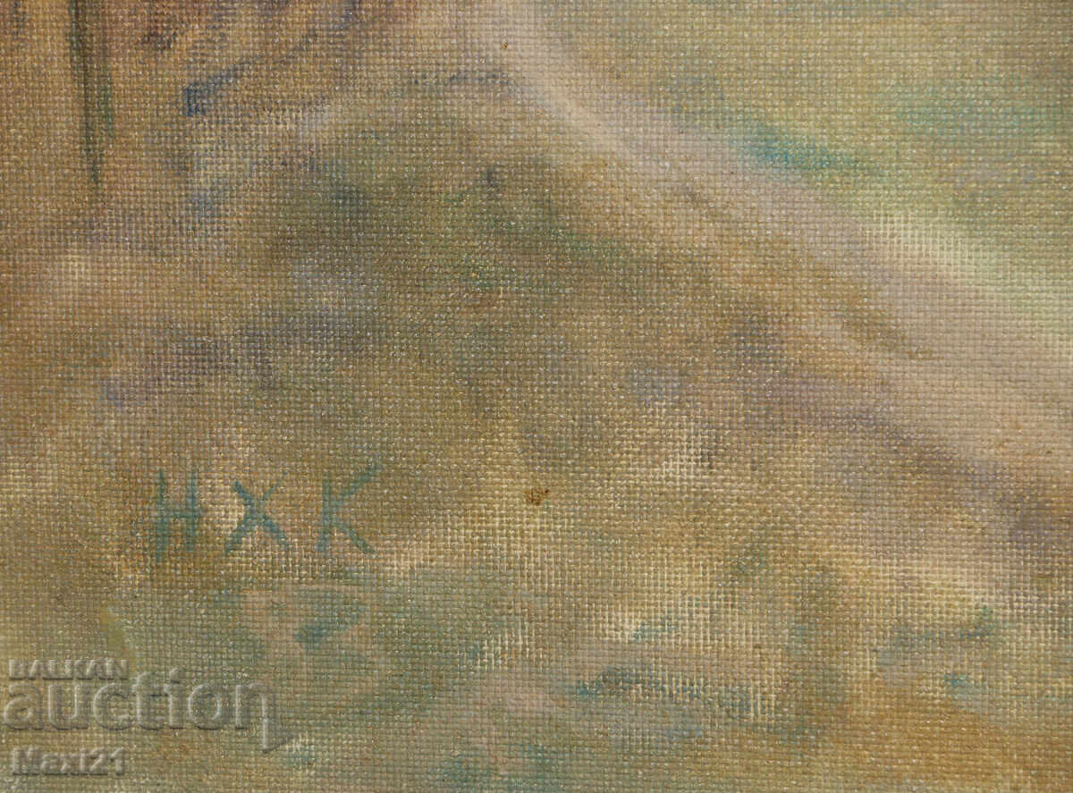 Oil painting winter landscape - 5