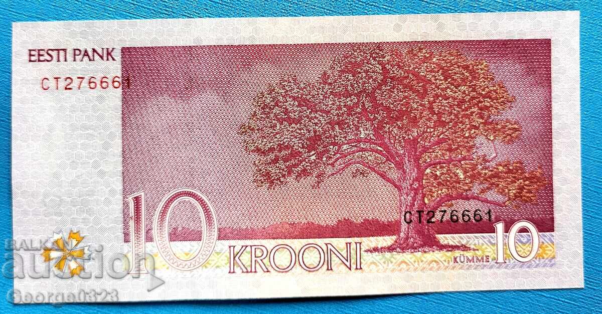 Estonia 2007 10 coroane UNC Nouă cu preț 12.99 BGN | € 6.64