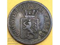 1 Kreuzer 1849 Germania Hesse-Darmstadt