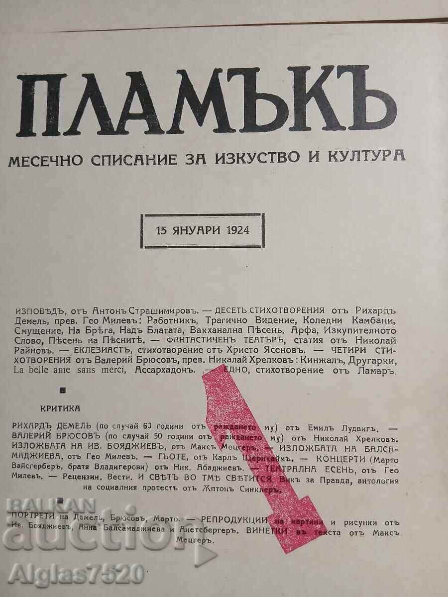 8 pcs. "Plamuk" Magazine with price 28.00 BGN | € 14.32