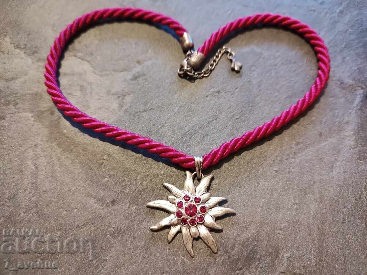 Necklace, jewelry, magnetic color ART Edelweiss pendant, 6.11.25 with price 49.00 BGN | € 25.05