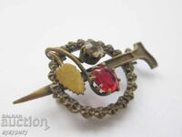 Παλαιό τουριστικό σήμα ορειβατικό καρφίτσα Βασίλειο Βουλγαρίας