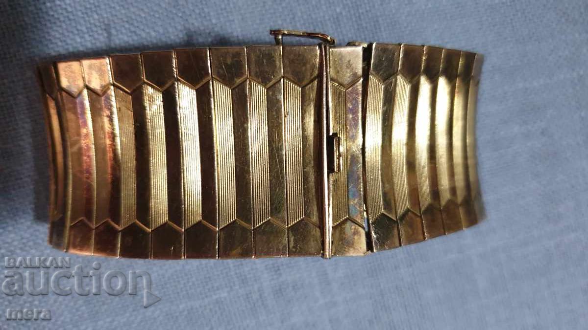 Παράδοση Κομψό επιχρυσωμένο βραχιόλι vintage
