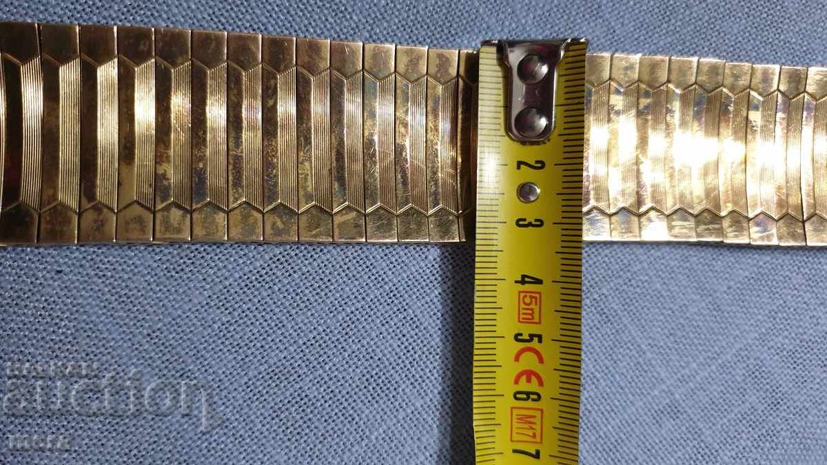 Κομψό επιχρυσωμένο βραχιόλι vintage - 7